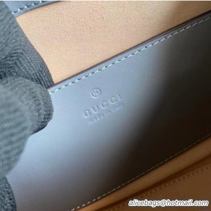 Pretty Style Gucci small leather shoulder bag 681483 grey