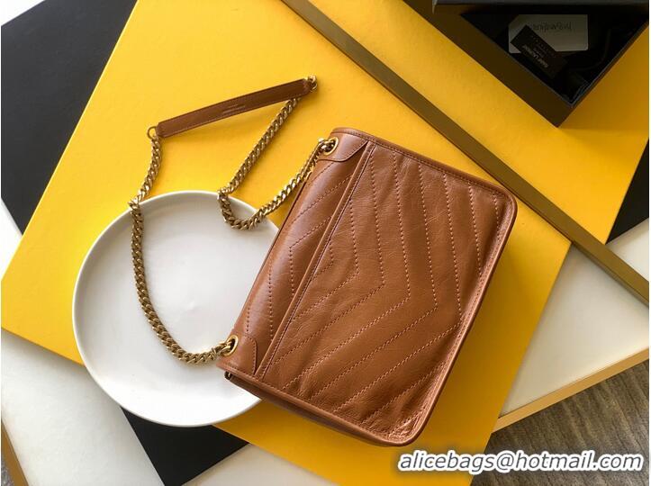 Top Quality Yves Saint Laurent Medium Niki Chain Bag 498894 Brown