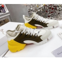 Good Quality Dior D-Connect Sneaker in Technical Fabric DS31 Yellow/White