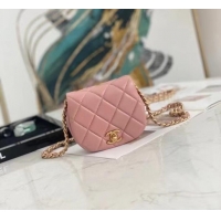 Shop Promotional Chanel mini Flap Shoulder Bag Original leather AP2344 pink