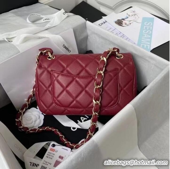 Classic Specials Chanel leather Shoulder Bag AS2798 red