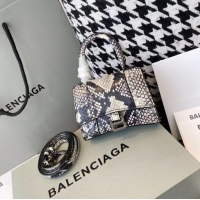 Buy Cheap Balenciaga WOMENS HOURGLASS MINI TOP HANDLE BAG IN GRAY M8000