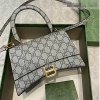 Promotional Balenciaga x Gucci Hourglass GG Canvas Small Top Handle Bag B61858 2021