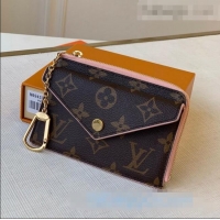 Well Crafted Louis Vuitton Monogram Canvas Card Holder Recto Verso Wallet M69431 Light Pink