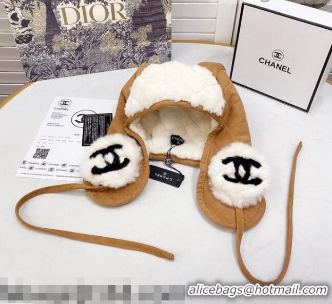 Famous Brand Chanel Wool Chapka Hat C92964 Brown 2021