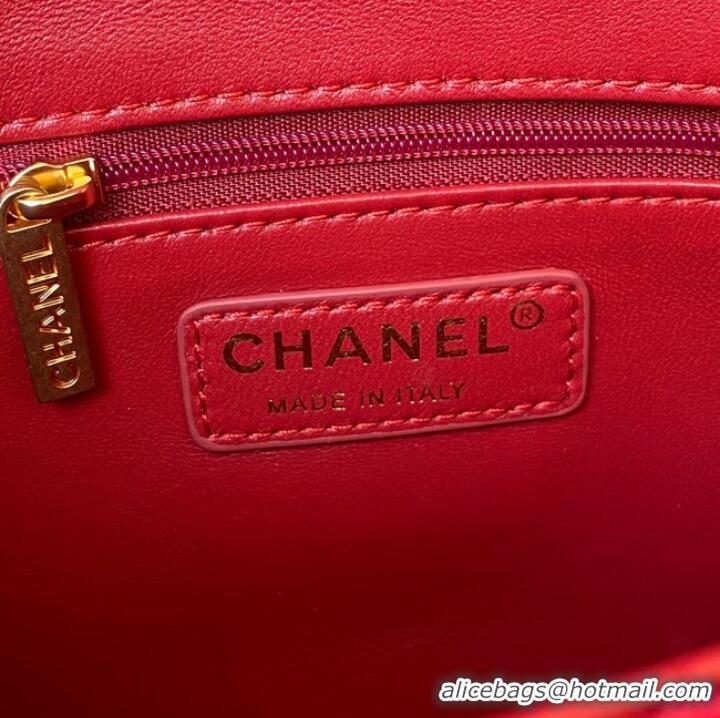 Discount Classic CHANEL SMALL FLAP BAG AS2819 red