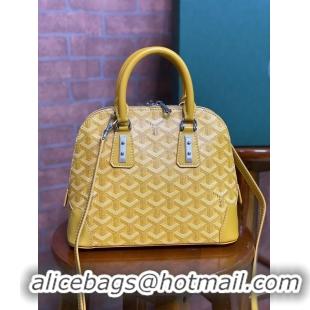 Grade Stylish Goyard Vendome Top Handle Bag 2390 Yellow