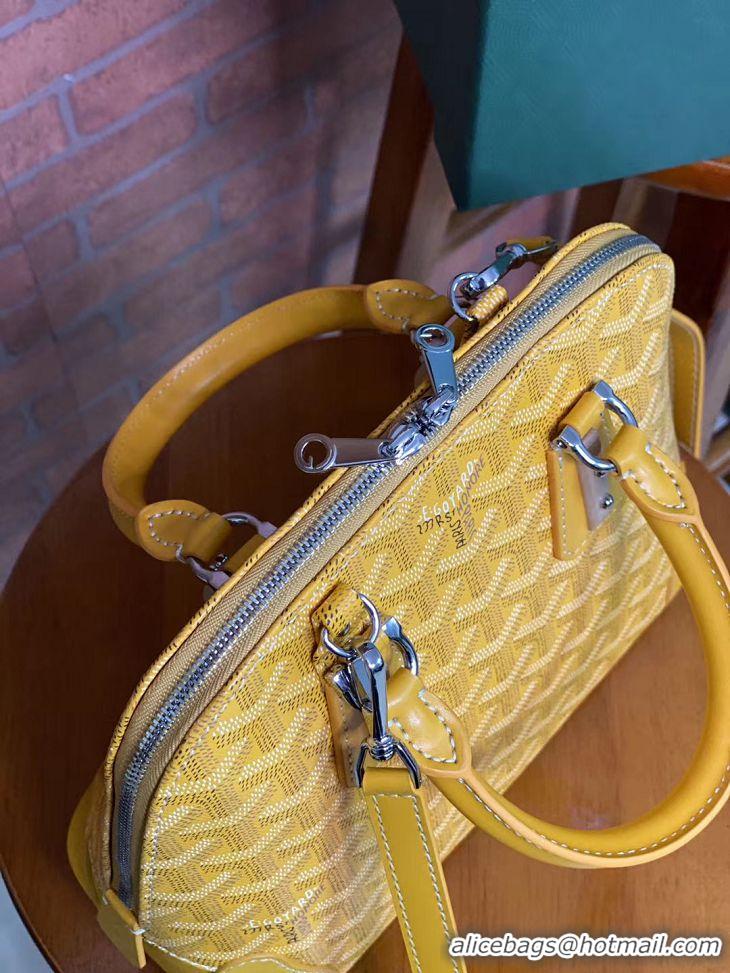 Grade Stylish Goyard Vendome Top Handle Bag 2390 Yellow