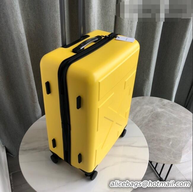 New Cheap Off-White Quote For Travel Luggage 20 inches OF2501 Yellow 2021
