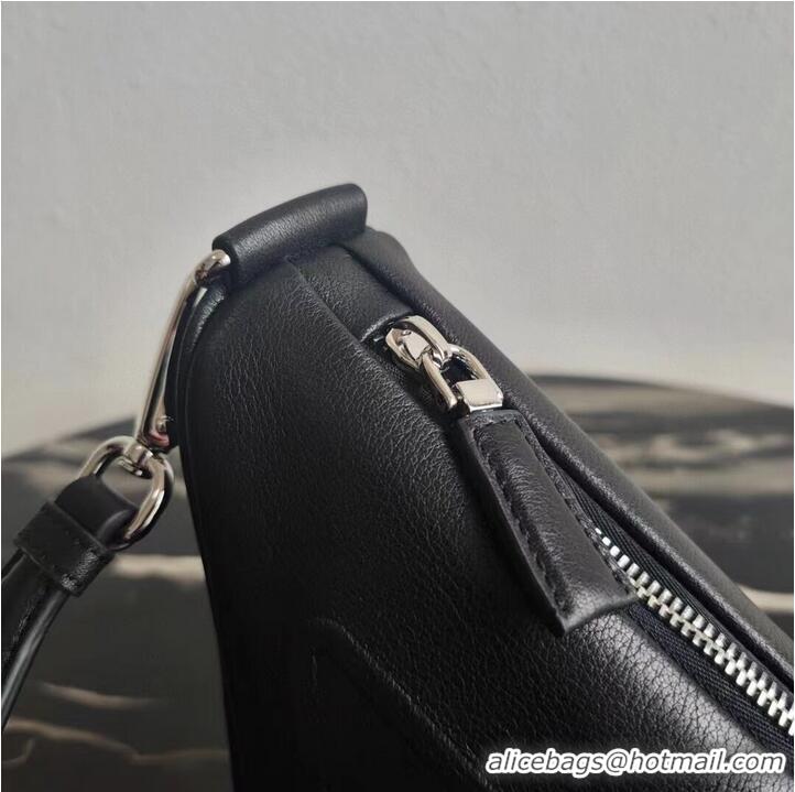 Famous Brand Padded nappa leather shoulder bag 1AH190 black