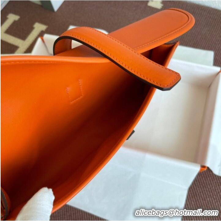 Popular Style Hermes Original jige swift Leather Clutch 37088 Orange