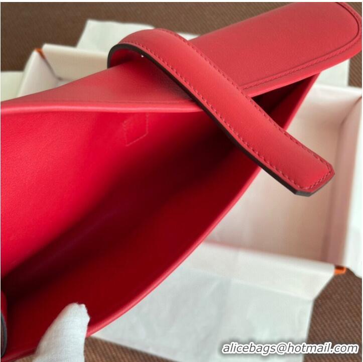 Unique Style Hermes Original jige swift Leather Clutch 37088 red