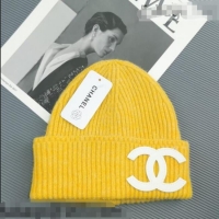 Unique Style Chanel Knit Hat C92952 Yellow 2021