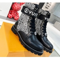 Top Quality Louis Vuitton Since 1854 Territory Flat Ankle Range Boots 111804 Grey