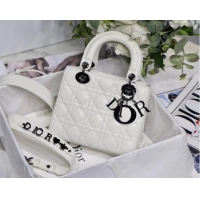 Shop Grade LADY DIOR MY ABCDIOR BAG Cannage Lambskin M0538I white