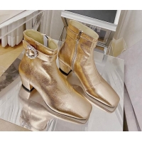 Discount Jimmy Choo Myan Ankle Boots 4.5cm Gold 111696