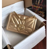 Cheapest Dolce & Gabbana Origianl Leather Bag 4348 gold