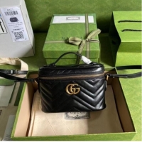 Super Quality Gucci GG Marmont mini bag 672253 black