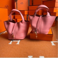 Promotional Hermes Picotin Lock Bags Original togo Leather PL3388 pink