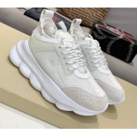 Custom Versace Mesh Sneakers White 012695