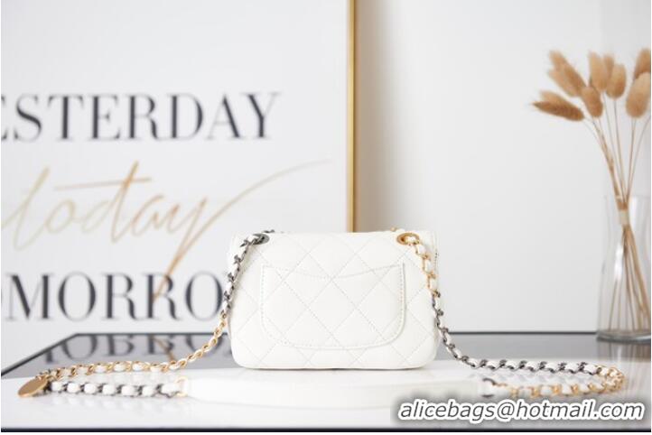 Low Cost Chanel SMALL FLAP BAG AS2979 white