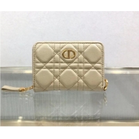 Shop Discount LADY DIOR LOTUS WALLET CANNAGE LAMBSKIN S502 Beige