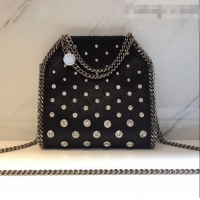 Good Taste Stella McCartney Tiny Falabella Studded Tote Bag 18cm SM1609 Black 2020