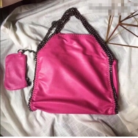Grade Quality Stella McCartney Falabella Fold Over Tote Bag SM1611 Hot Pink 2020