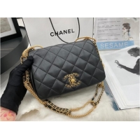 Good Quality Chanel Flap Lambskin Shoulder Bag AS2975 black