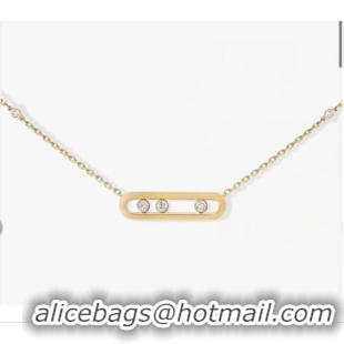 Grade Quality Messika Yellow Gold Diamond Nacklace M5434 Baby Move