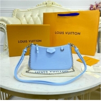 Good Product Louis Vuitton Epi Leather EASY POUCH ON STRAP M80471 Light Blue