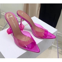 Best Product Amina Muaddi TPU Pointed Slide Sandals 9.5cm 122059 Pink