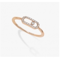 Shop Grade Messika Rose Gold Diamond Ring M5433 Move Ouo