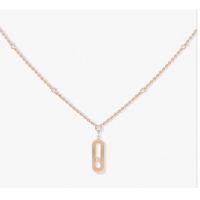 Good Taste Messika Rose Gold Diamond Nacklace M5437 Move Uno Long Nacklace