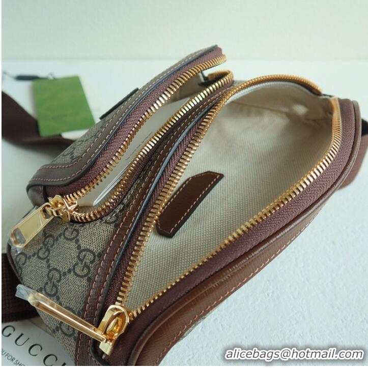 Original Cheap Gucci Belt bag with Interlocking G 682933 Brown