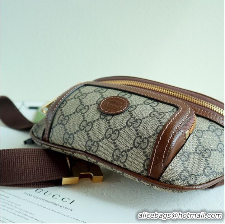Original Cheap Gucci Belt bag with Interlocking G 682933 Brown
