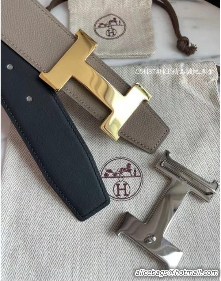Promotional Hermes original belt buckle & Reversible leather strap 38 mm H06772 Gold