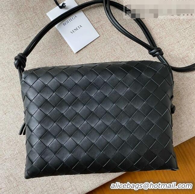 Buy Fashionable Bottega Veneta Small Loop Crossbody Bag BV0541 Black