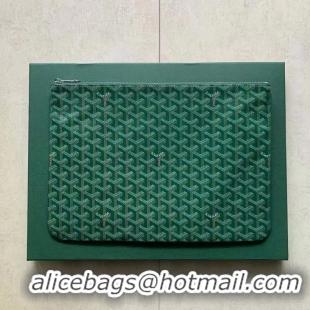 Grade Design Goyard Original Senat Pouch iPad Bag Medium M020115 Green