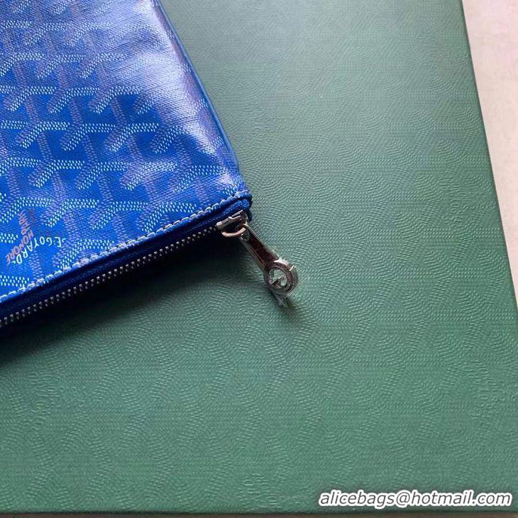 ​Inexpensive Goyard Original Senat Pouch iPad Bag Medium M020115 Light Blue