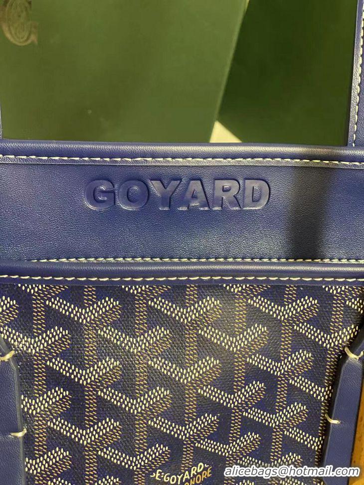 Discount Fashion Goyard Sac Marquises Zippered Tote Bag 00317 Dark Blue