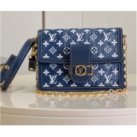 Latest Style Louis Vuitton denim POCHETTE VOYAGE M59631 blue