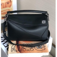 Low Cost Loewe Puzzle Bag Original Leather 61838 black