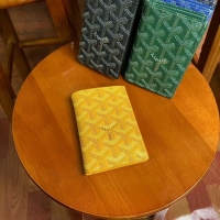 Reasonable Price Goyard Leather Card Cover Wallet 020093 Yellow