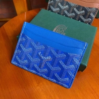 Top Design Goyard Original Card Holder 020090 Light Blue