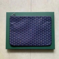 Low Price Goyard Original Senat Pouch iPad Bag Medium M020115 Navy Blue