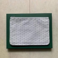 New Stylish Goyard Original Senat Pouch iPad Bag Medium M020115 White