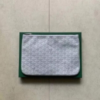 Cheapest Goyard Original Senat Pouch iPad Bag Small S020115 White
