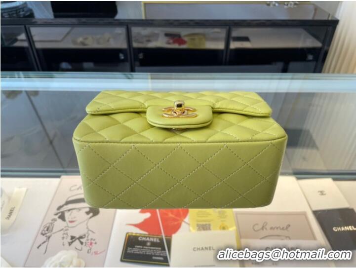 Good Product Chanel MINI Flap Bag Original Sheepskin Leather 1115 Lemon