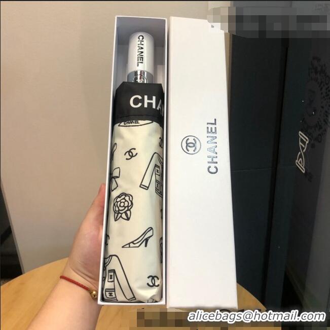 Buy Inexpensive Chanel Umbrella C0961 White 2022